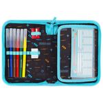 Пенал BRAUBERG с наполнением, 1 отделение, 1 откидная планка, 24 предмета, 21х14 см, "Play sleep repeat", 272353