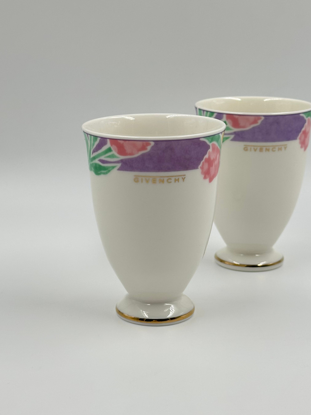 Стакан с фиолетовой каймой Givenchy by Yamaka