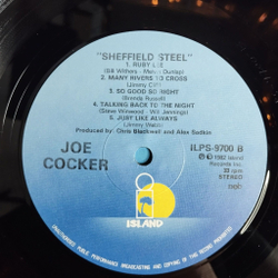 Винтажная виниловая пластинка LP Joe Cocker Sheffield Steel (Sweden 1982)