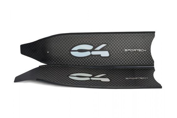 Ласты C4 Carbon Sportech Rubber Carbon T700 черный