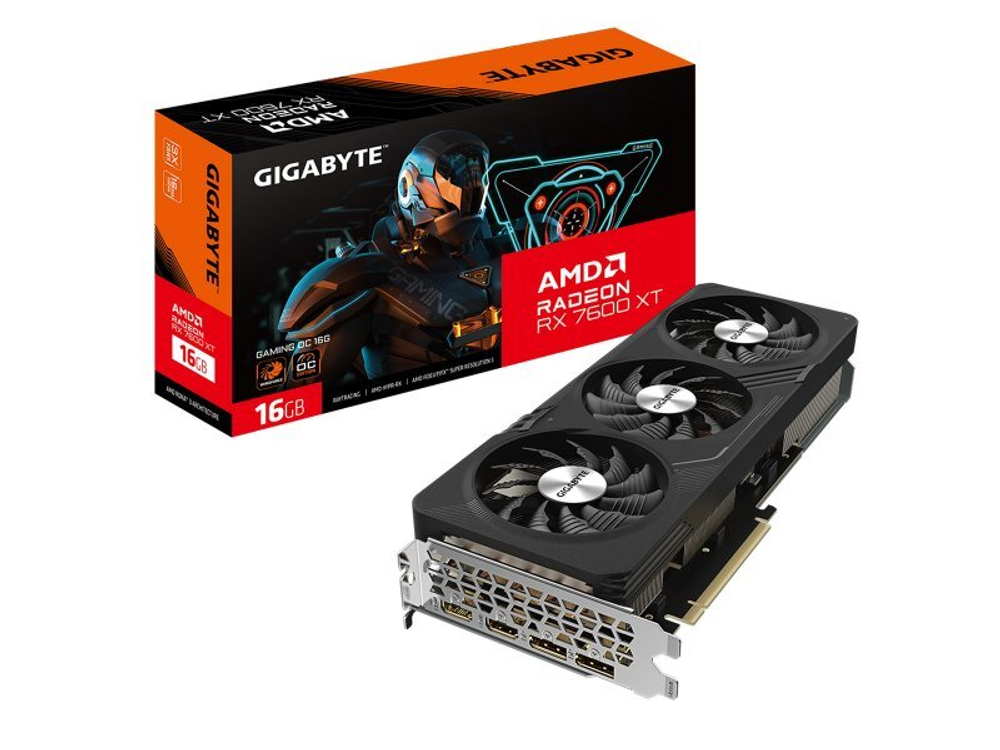 Видеокарта Gigabyte AMD Radeon RX 7600XT GAMING [GV-R76XTGAMING OC-16GD 1.1]