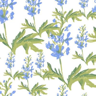 Бесшовный паттерн с Цветами восковыми мелками