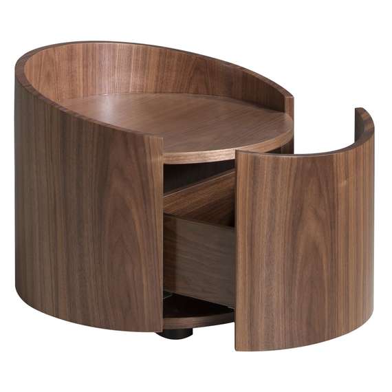 Прикроватная тумбочка с ящиком Angel Cerda 7130 из ореха