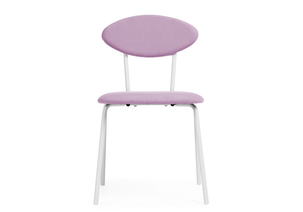Стул на металлокаркасе Мареон катания лаванда / белый матовый