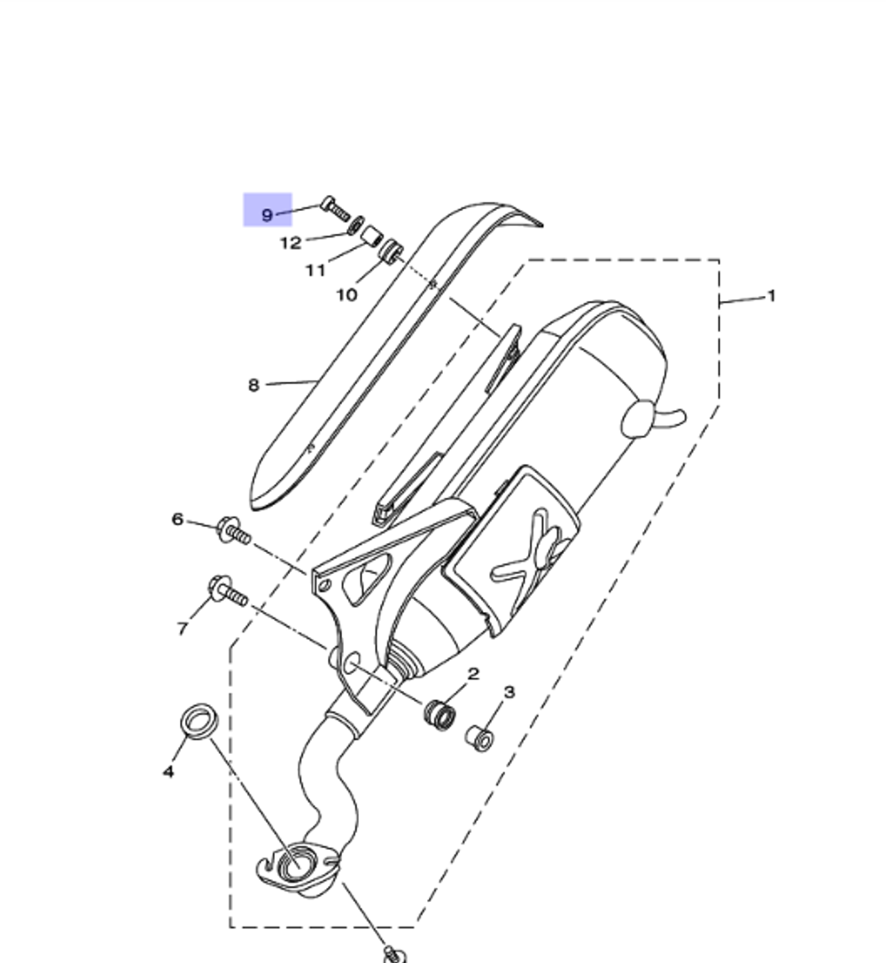 Винт Yamaha 989070601600