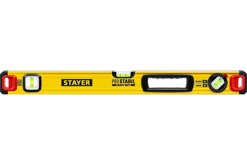 Строительный фрезерованный уровень STAYER ProSTABIL 600 мм 3471-060_z02