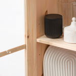 Dipriz Шкаф навесной кухонный Лена 1 дверь с карнизом из массива сосны, в натуральной отделке