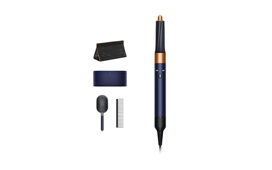 Стайлер Dyson Airwrap Complete, синий, для разных типов волос, дорожный чехол + 2 расчески
