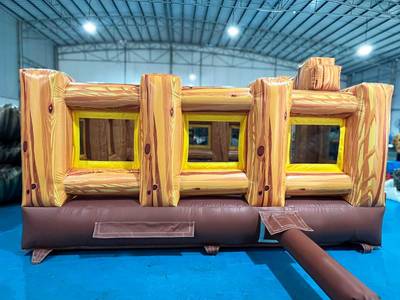 Надувной батут «Лесной Рубеж» для аттракциона Родео, 4*4*2,5 м