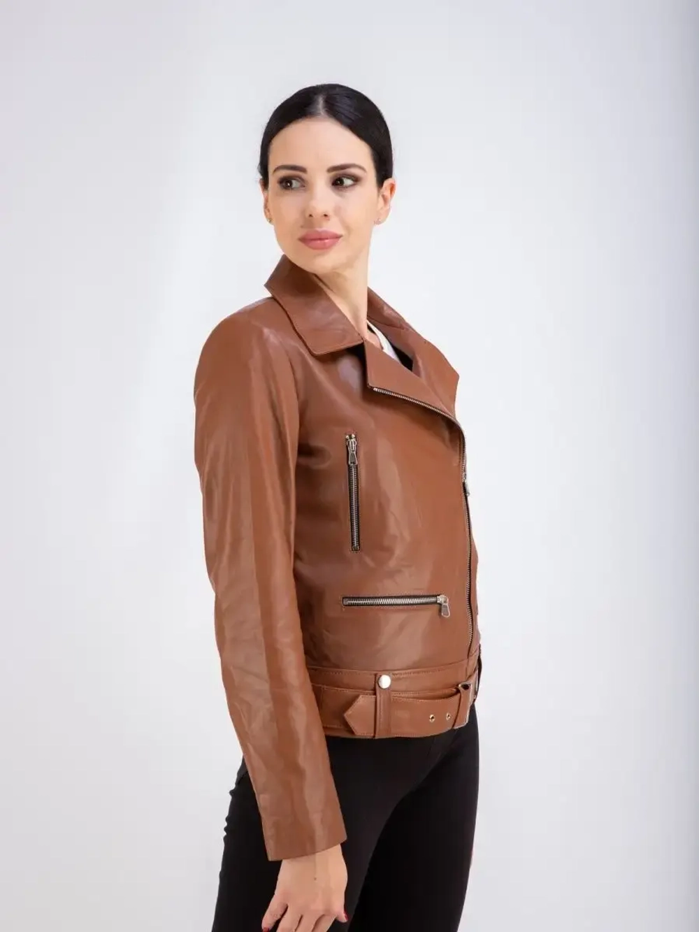 Косуха женская кожаная натуральная куртка Турция