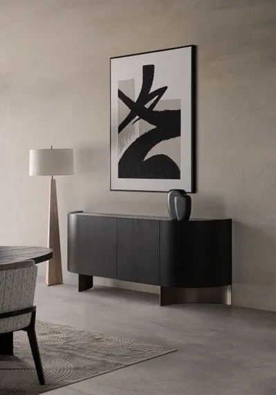 Сервант Neuvic коричневый/золотой