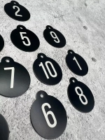 Номерки на ключи, металл