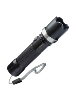 Фонарь аккум. 3Вт LED, линза, зум,анод. алюминий, USB-шнур