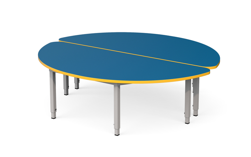 Стол детский полукруглый регулируемый 1 сегмент