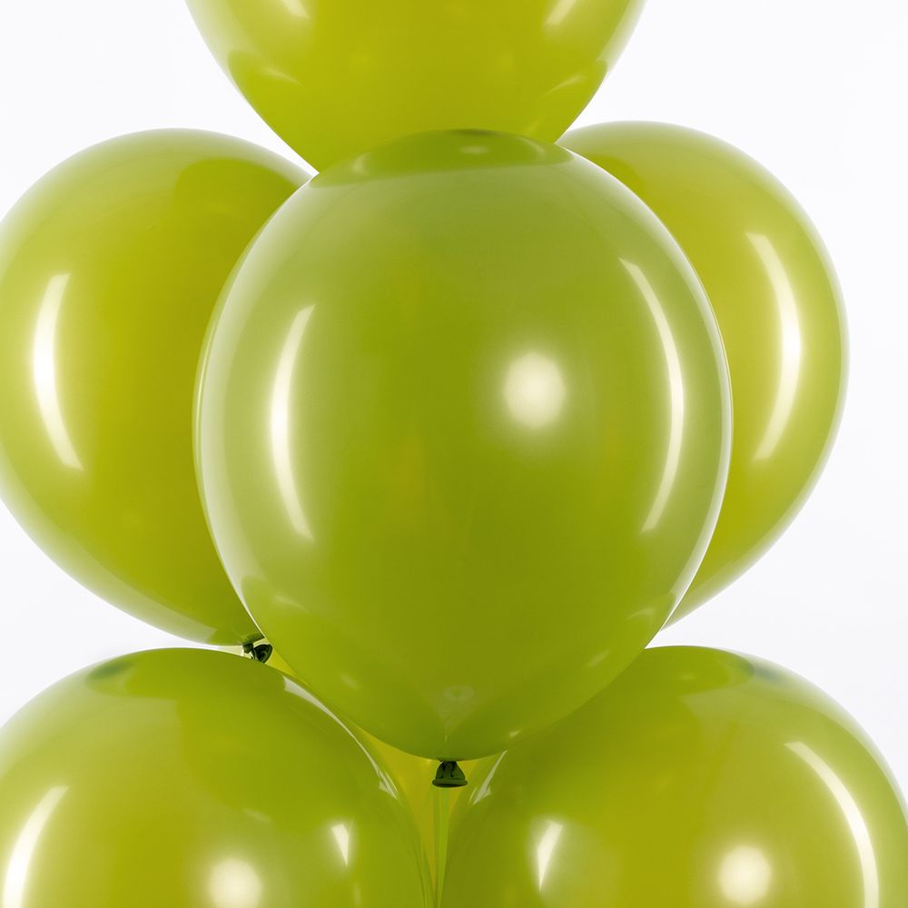 Шар (12''/30 см) Оливковый, пастель, 100 шт.