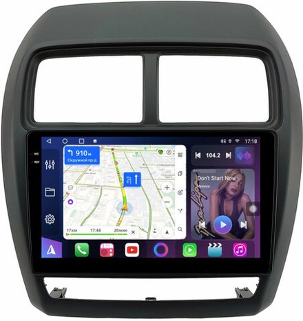 Магнитола для Mitsubishi ASX 2017+ - FarCar BM3230M монитор 9.5" QLED на Android 14, TS10, 4+32Гб, CarPlay, 4G SIM-слот