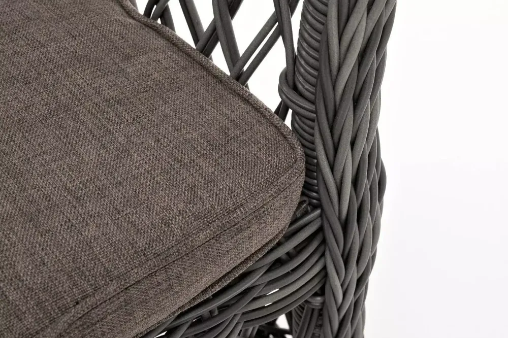 "Сицилия" плетеный стул из искусственного ротанга, цвет графит