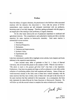 Name Reactions in Heterocyclic Chemistry | Jie Jack Li