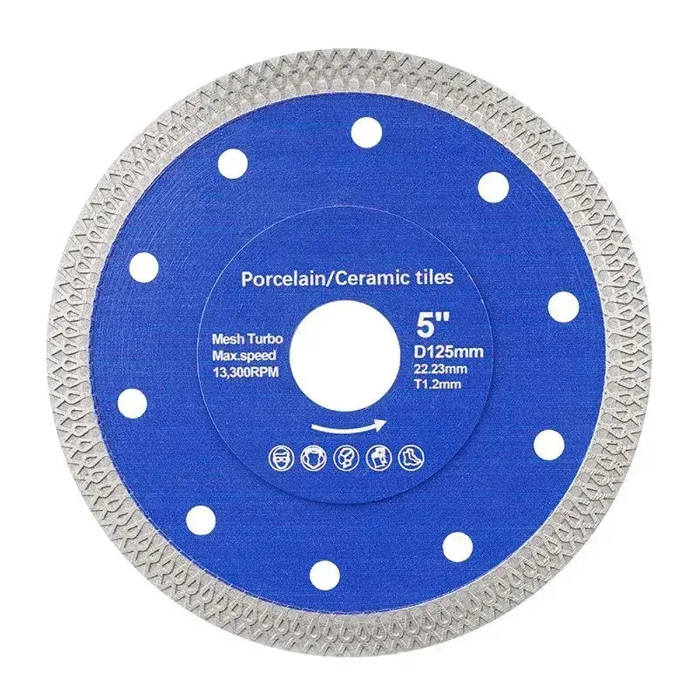 Диск алмазный отрезной, сухая резка, 125мм * 1,2 мм * 22,23 мм