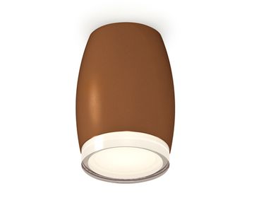 Комплект накладного светильника c акрилом 1*MR16 GU5.3 XS1124021 SCF/FR/CL кофе песок/белый матовый/прозрачный (C1124, N7160) DIY System Complects Ambrella
