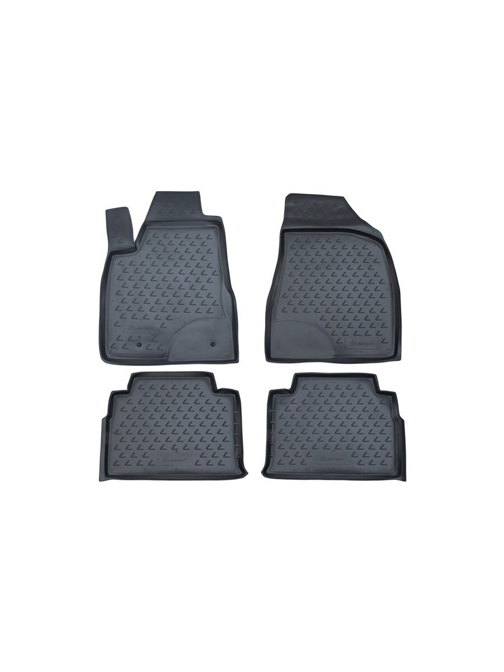 Коврики в салон для LEXUS RX350 2003-2009, 4 шт. (полиуретан, серые) NLC.29.09.211