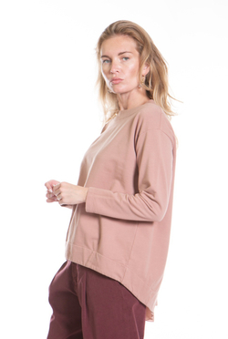 СВИТШОТ С АКЦЕНТНОЙ СПИНКОЙ