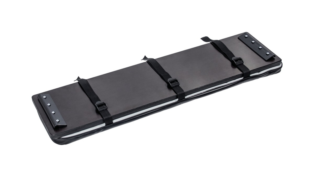 Накладки на банки, комплект 1120х240 Мастер, св. серый-черный (ПВХ)