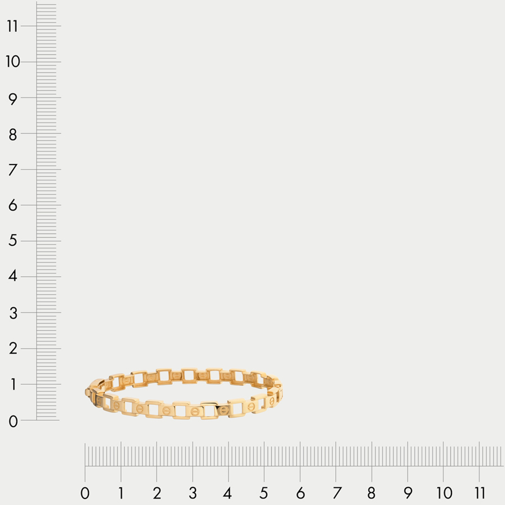 Браслет из желтого золота 585 пробы для женщин без вставок (арт. бр4234л)