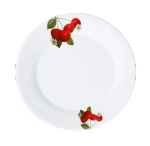 Тарелка фарфоровая десертная 18см «Вишня»