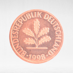 Germany, 1 Pfennig, 1998, (Hamburg Mint - "J"), XF