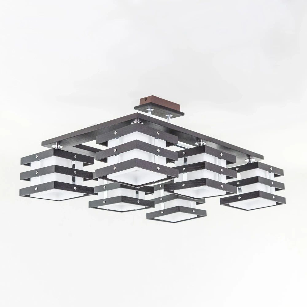 Citilux Киото CL133161 Люстра деревянная Венге Хром