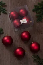 Набор новогодних шаров (4 шт) матовые