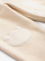 Легинсы с флисовой подкладкой и вышивкой для девочки Next 174-401, Кремовый