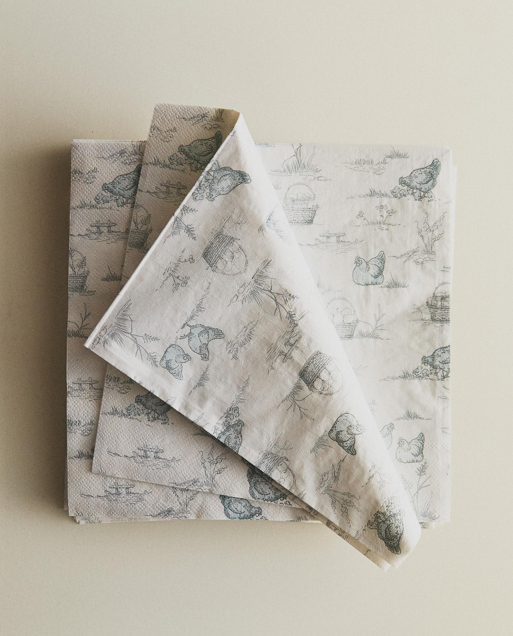 Бумажные салфетки Zara Home, бежевый, 20 шт., 6280/022