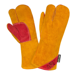 Краги 2Hands Siberia, трехпалые, сварщика