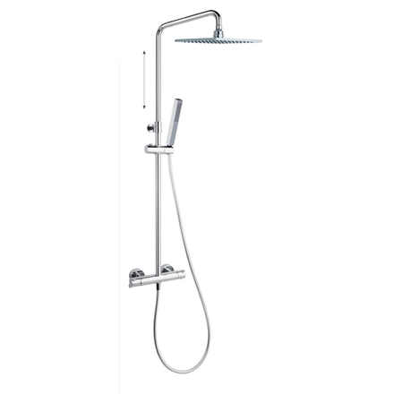 Душевая система с термостатом и тропическим душем для ванны BLAUTHERM 945402RPK225