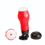 Мега-мастурбатор-анус в тубе Flora (Цвет: красный)