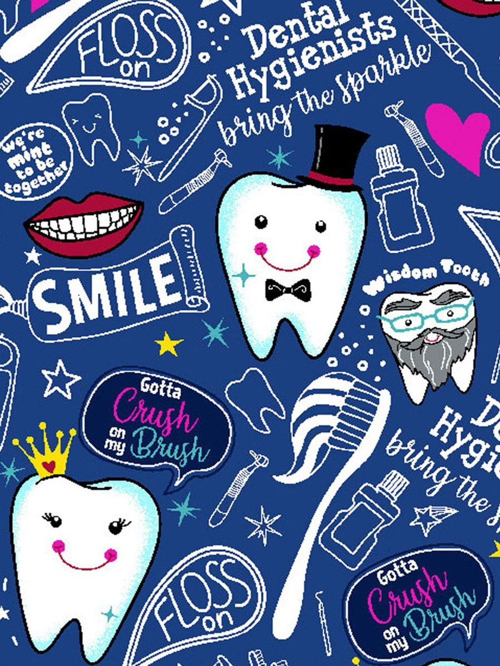 Жакет медицинский женский Cherokee CK301, зубы, XXS