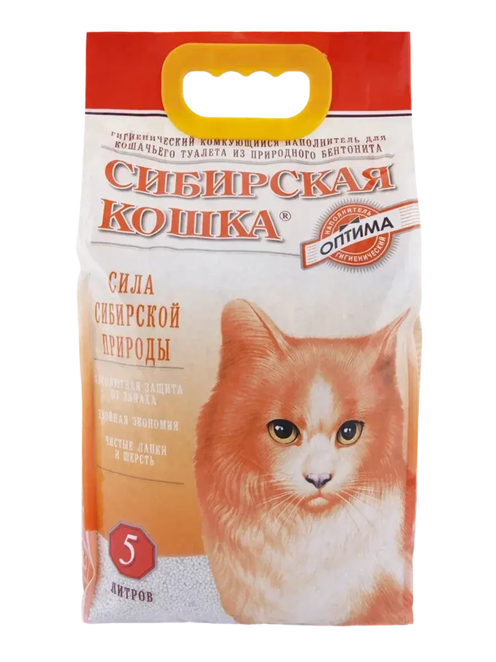 Наполнитель комкующийся для лотков ОПТИМА 5л