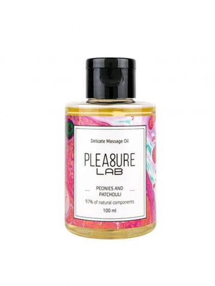 Массажное масло Pleasure Lab Delicate с ароматом пиона и пачули - 100 мл.