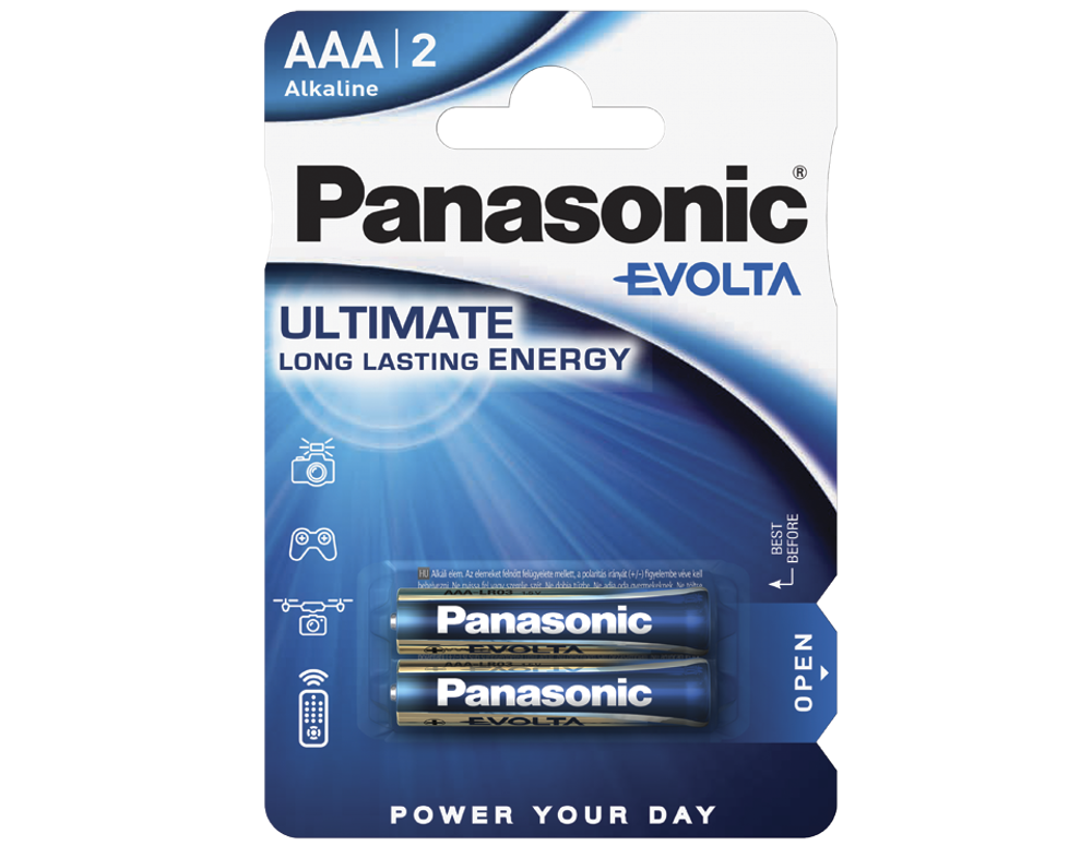 Батарейки Panasonic Evolta AAA щелочные 2 шт