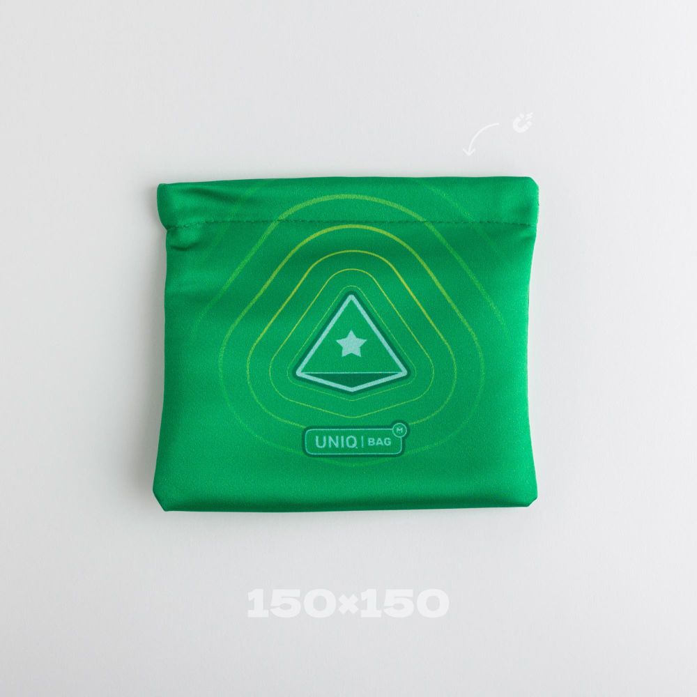Мешочек для кубиков Uniq Bag Green 15x15 на магнитной застежке