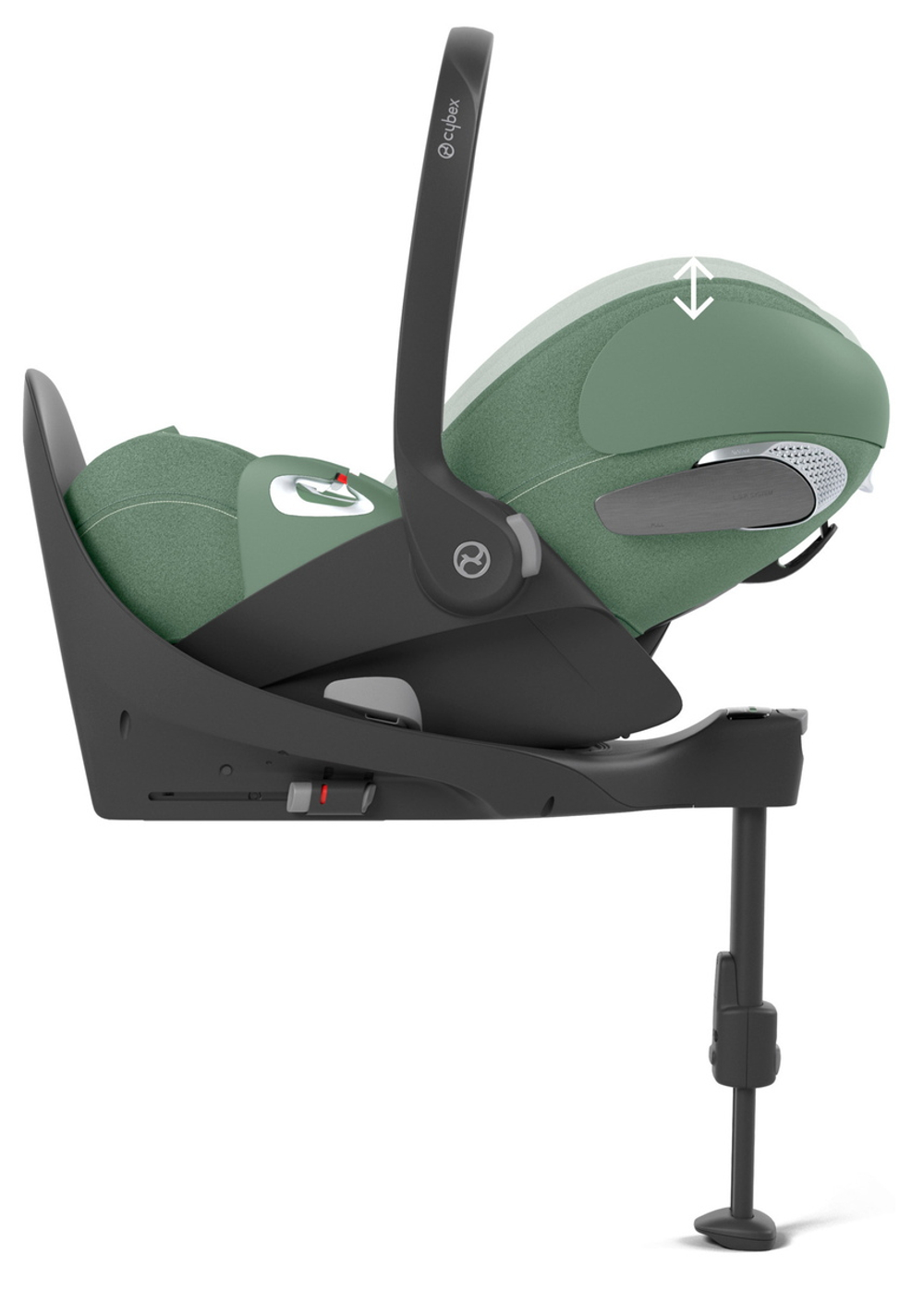 Коляска Cybex Priam IV Matt Black complete Cloud T Leaf Green Plus Base T 3 в 1 Off White