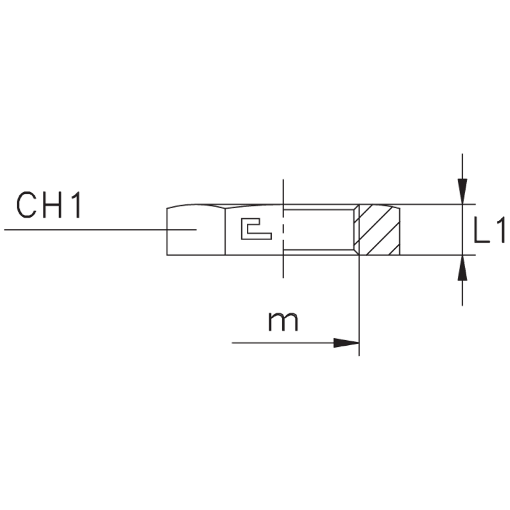 Гайка накидная NT 42L/38S 52х2