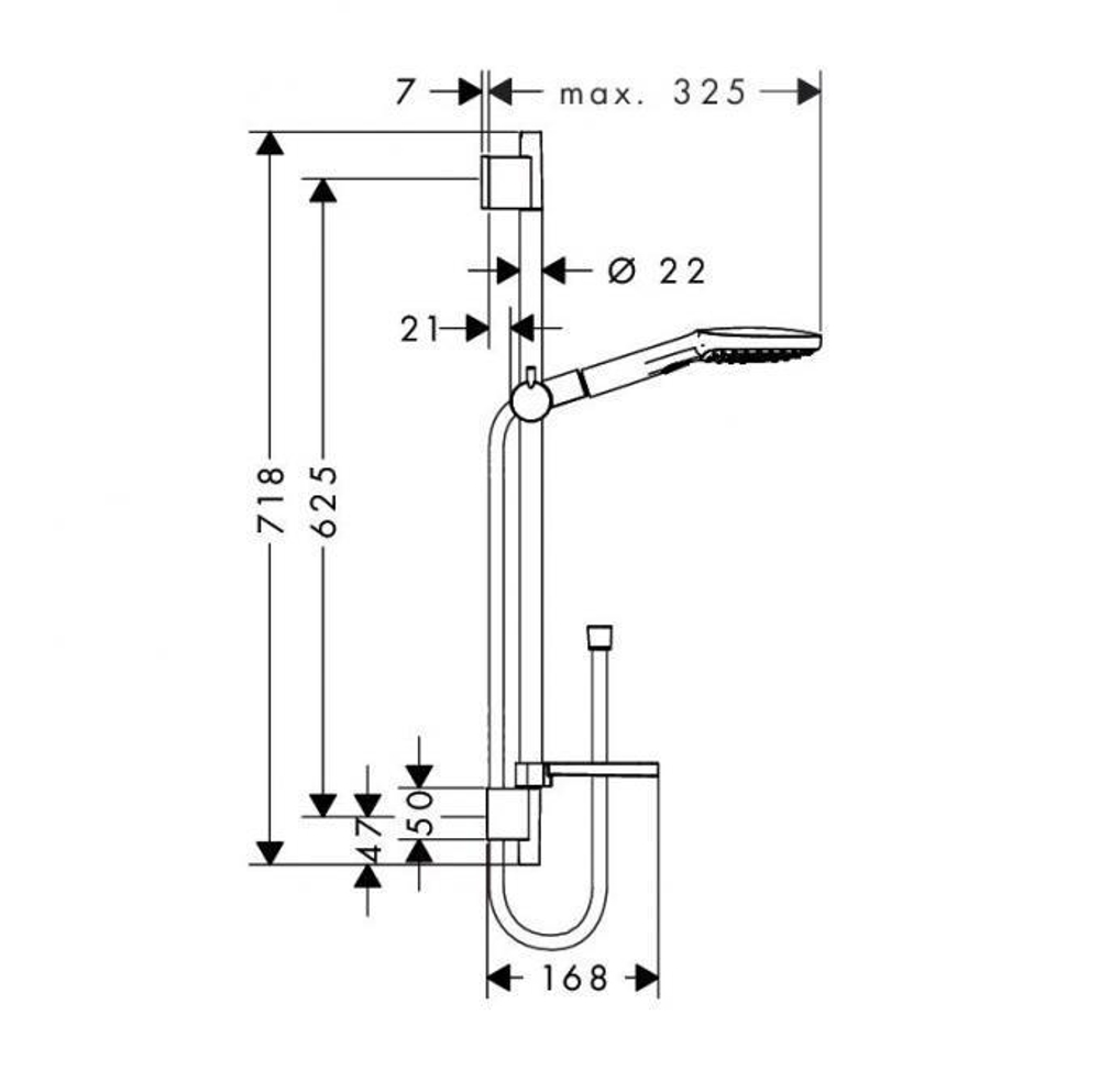 Душевой набор Hansgrohe Raindance Select E 120 26620400