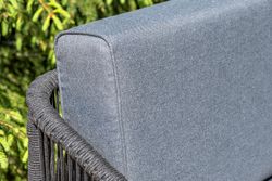 "Канны" модульная угловая лаунж-зона из роупа (веревки), цвет темно-серый