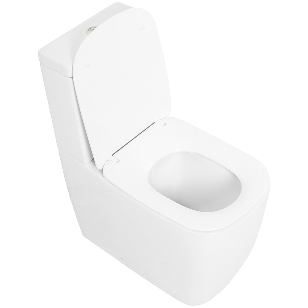 Унитаз компакт Cezares Lux CZR-159-CPR/CZR-159-SC без бачка с сиденьем Микролифт