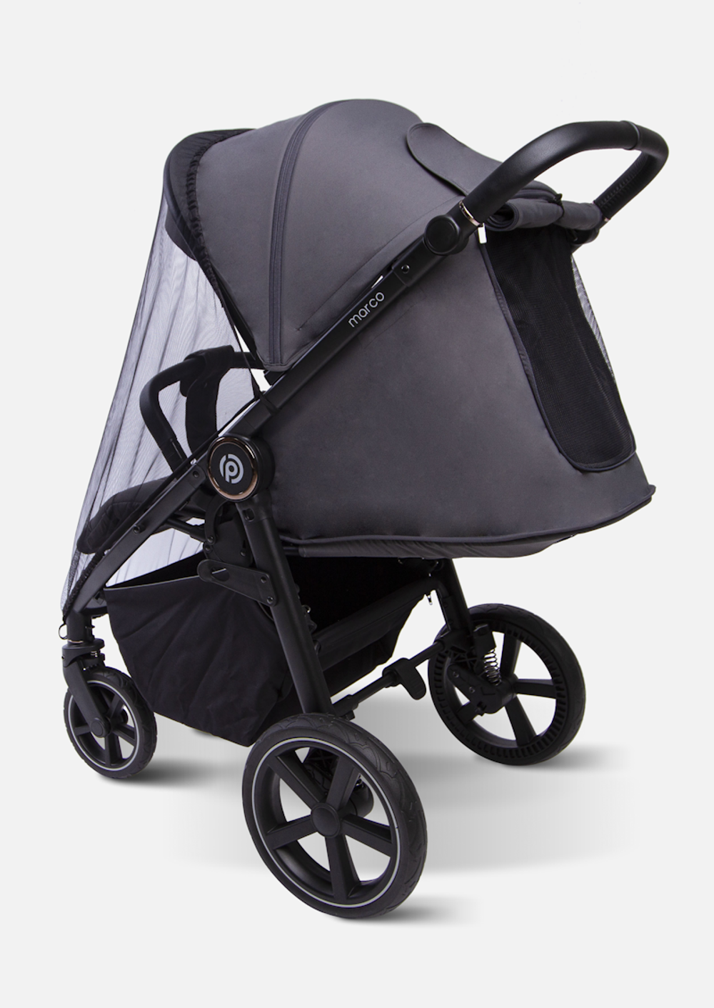 Peppy Коляска прогулочная Marco (dark grey)