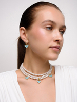 Колье "Delicacy blue soul" Gold