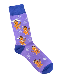 Носки НГ р.35-40 "Happy NY" Пряники с Гитарой